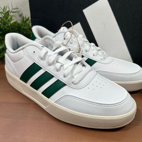 Adidas Men\'s Breaknet 3 White Green Sneakers Size 11 main image 8